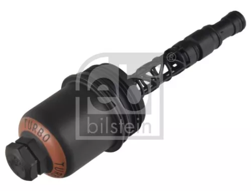 1x Cap, oil filter housing