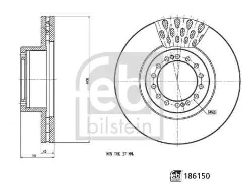 1x Brake Disc