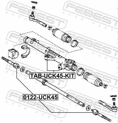 FEBEST Inner Tie Rod (0122-UCK45)