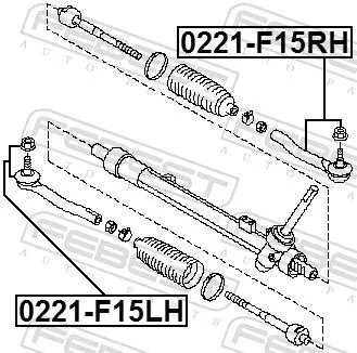 FEBEST Tie Rod End (0221-F15RH)