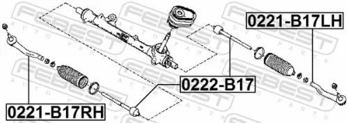 FEBEST Inner Tie Rod (0222-B17)