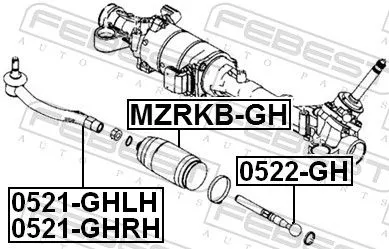 FEBEST Inner Tie Rod (0522-GH)