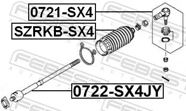FEBEST Inner Tie Rod (0722-SX4JY)