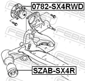 FEBEST Wheel Hub (0782-SX4RWD)