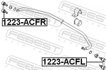FEBEST Link/Coupling Rod, stabiliser bar (1223-ACFR)