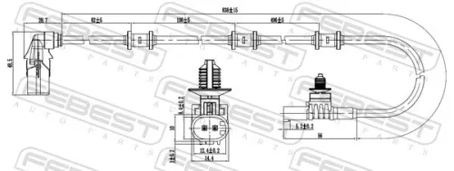 FEBEST Sensor, wheel speed (16606-007)