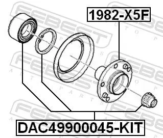 FEBEST Wheel Hub (1982-X5F)