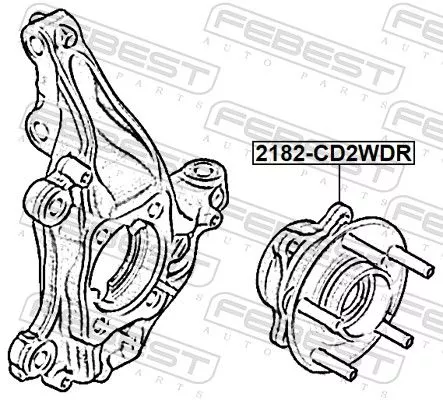 FEBEST Wheel Hub (2182-CD2WDR)
