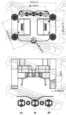 FEBEST Ignition Coil Unit (23640-006)