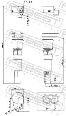 FEBEST Ignition Coil (24640-001)