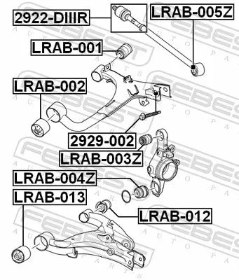 FEBEST Inner Tie Rod (2922-DIIIR)