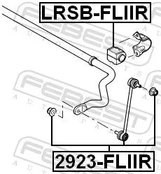 FEBEST Mounting, stabiliser bar (LRSB-FLIIR)