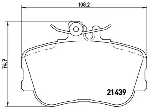 BREMBO Brake Pad Set, disc brake (P 06 017)