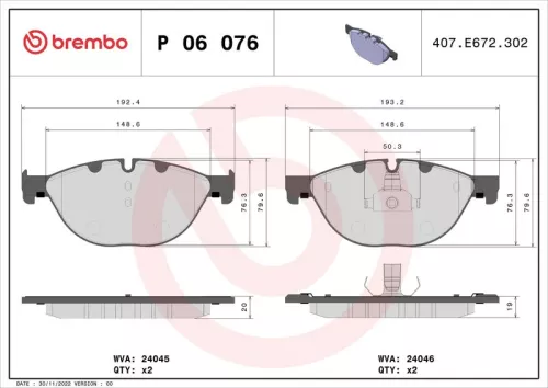 Brake Pad Set, disc brake