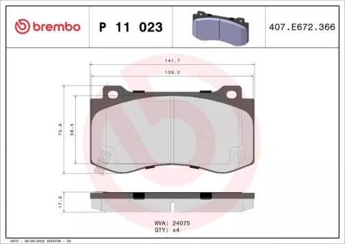 Brake Pad Set, disc brake