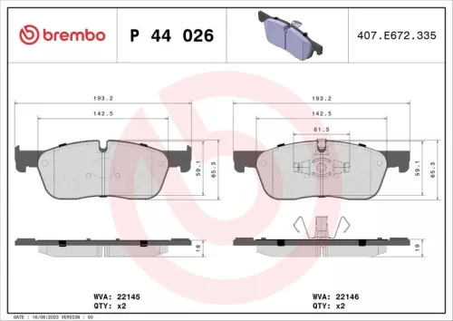 Brake Pad Set, disc brake