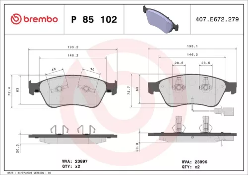 Brake Pad Set, disc brake