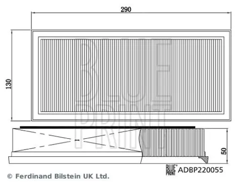 BLUE PRINT Air filter kit (ADBP220055)