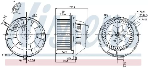 NISSENS Interior Blower (87144)
