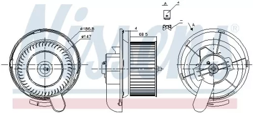 NISSENS Interior Blower (87145)