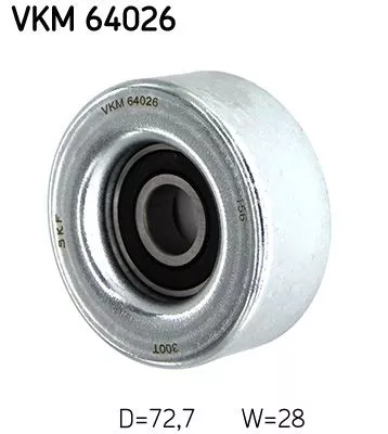 Deflection/Guide Pulley, V-ribbed belt