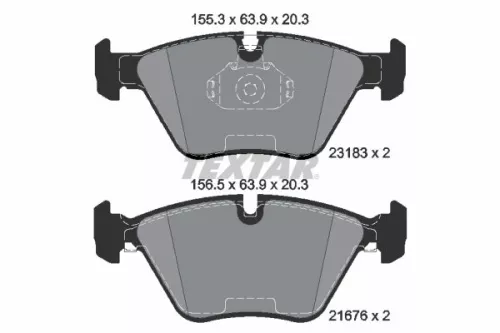 TEXTAR Brake Pad Set, disc brake (2318302)