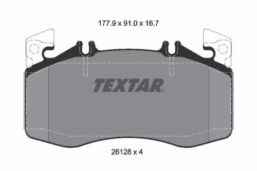 TEXTAR Brake Pad Set, disc brake (2612801)
