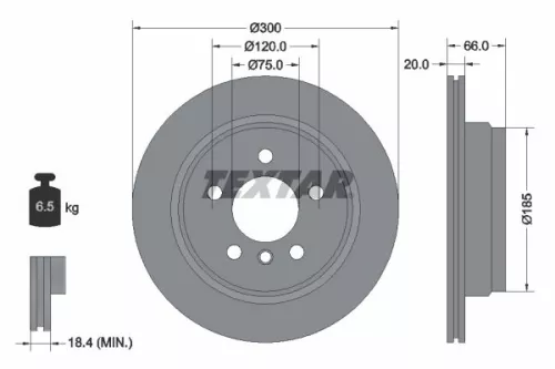TEXTAR Brake Disc (92239703)