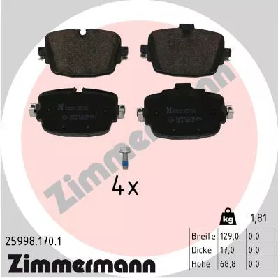 Brake Pad Set, disc brake