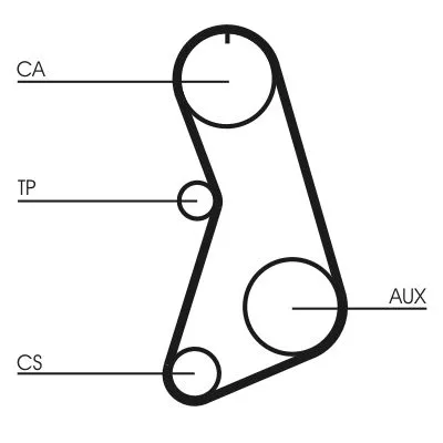 CONTINENTAL CTAM Timing Belt (CT647)