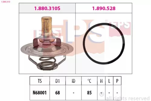 Thermostat, coolant