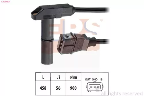 Sensor, crankshaft pulse