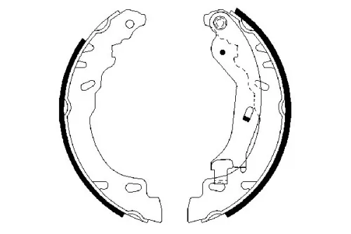 BOSCH Brake Shoe Set (0986487704)
