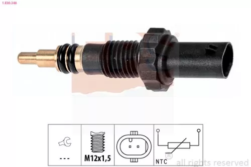 Sensor, coolant temperature