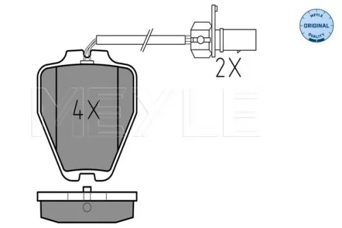 MEYLE Brake Pad Set, disc brake (0252328017/W)