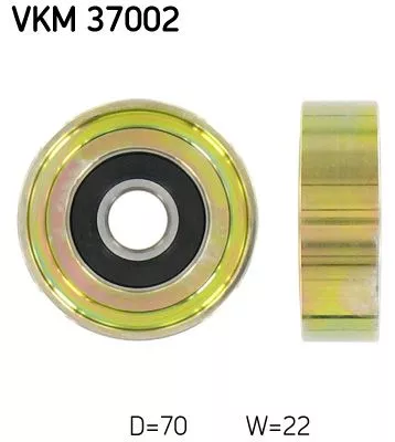 Deflection/Guide Pulley, V-ribbed belt