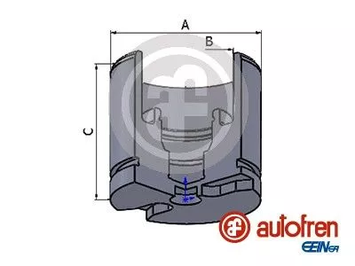 Piston, brake caliper
