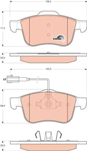 Brake Pad Set, disc brake
