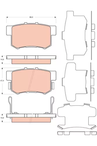 Brake Pad Set, disc brake