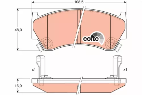 Brake Pad Set, disc brake