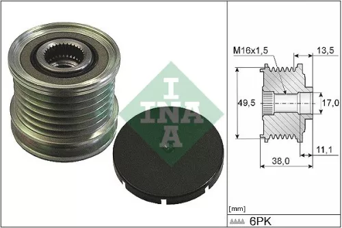 Alternator Freewheel Clutch