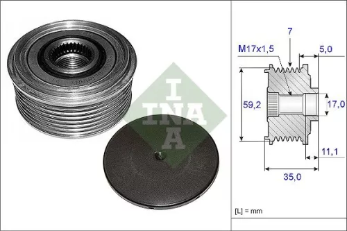 Alternator Freewheel Clutch