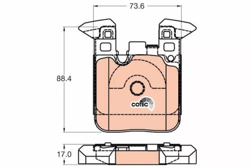 TRW Brake Pad Set, disc brake (GDB2028)