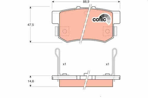 Brake Pad Set, disc brake