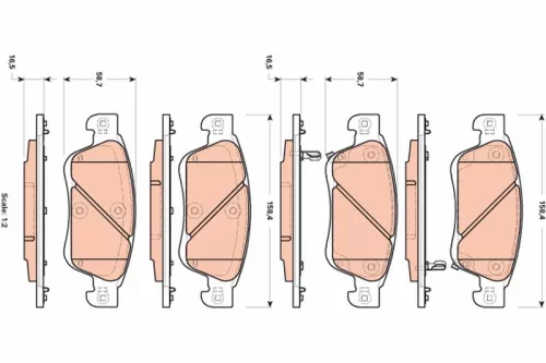 Brake Pad Set, disc brake