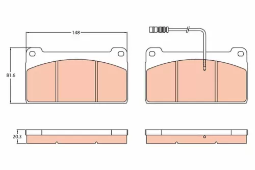 Brake Pad Set, disc brake