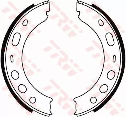 TRW Brake Shoe Set, parking brake (GS8706)