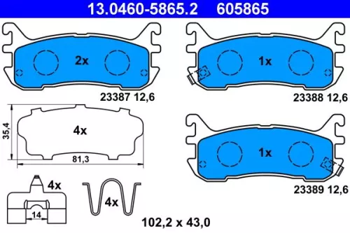Brake Pad Set, disc brake