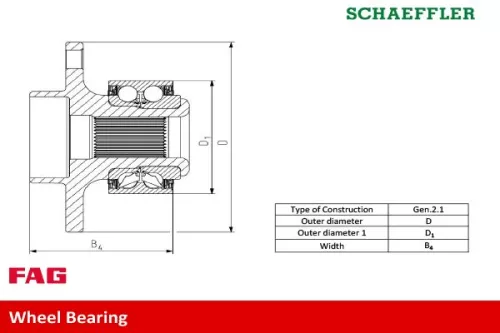 Schaeffler FAG Wheel Bearing Kit (713619770)