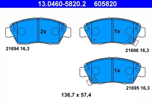 Brake Pad Set, disc brake